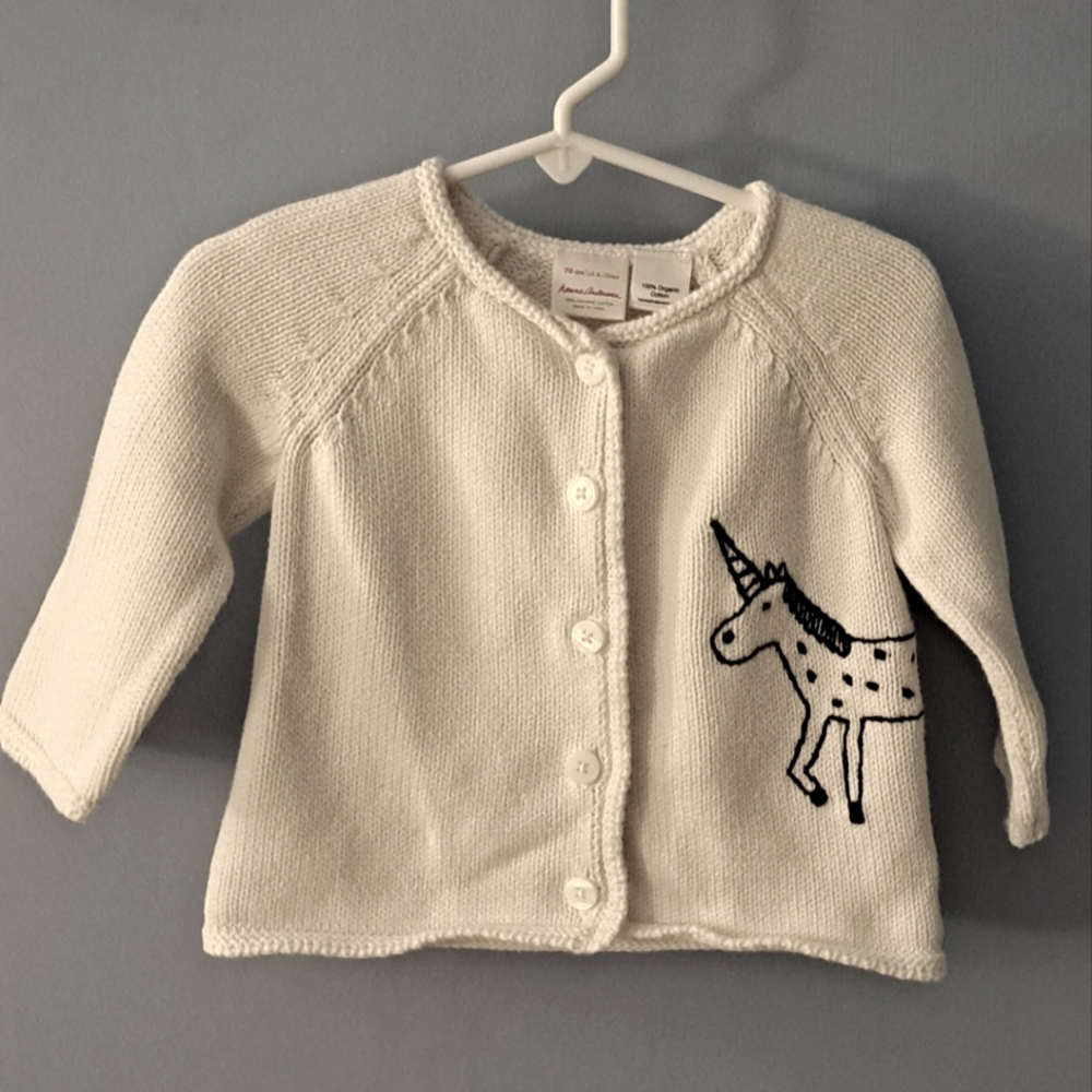 Unicorn cardigan from Hanna Andersson